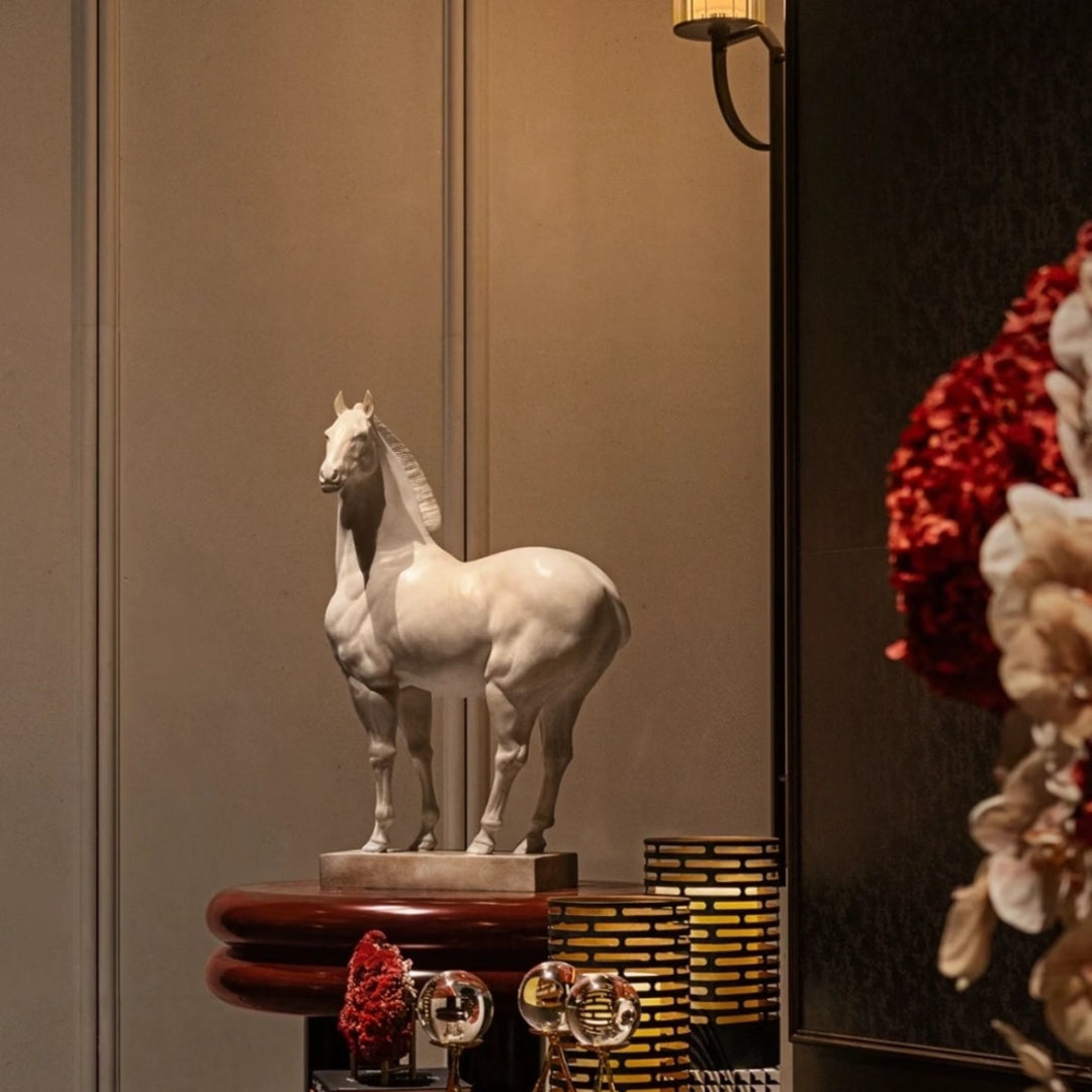 Elegante Paard Beeldhouwwerk Sculptuur