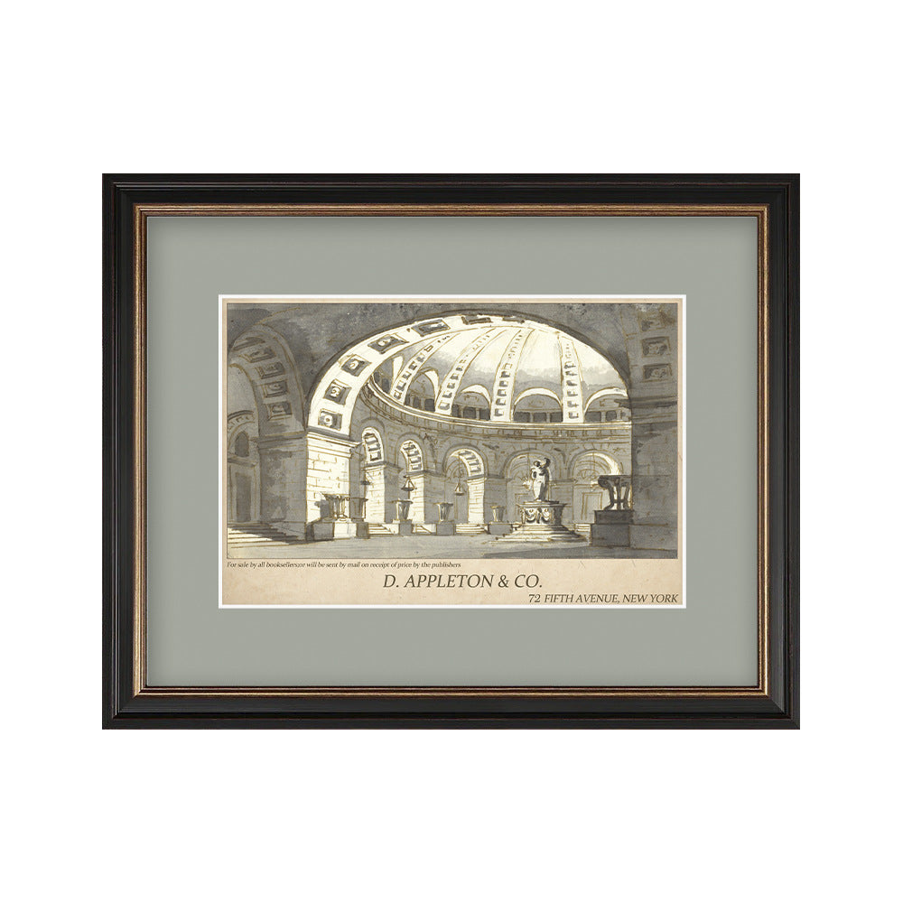 Vintage Romeinse Architectuur Ingelijste Kunst
