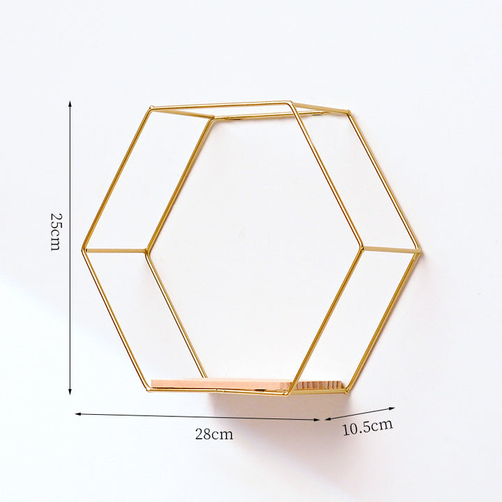 Hexagonale Muurbevestigde Plank