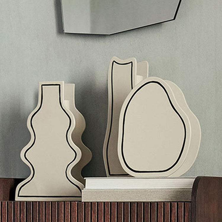 Abstract Gebogen Keramische Sculptuur