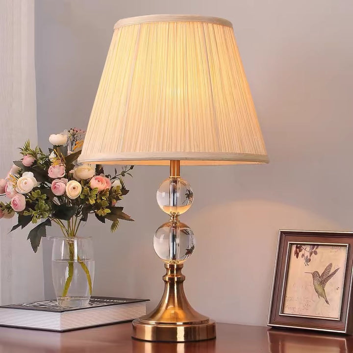 Elegante Kristallen Basis Tafel Lamp