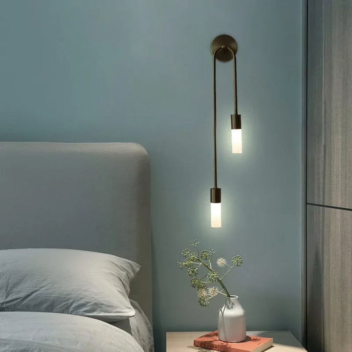 Moderne Gouden LED Wandlamp – Nordic Wandlamp voor Woonkamer, Slaapkamer, Keuken en Hal Decor