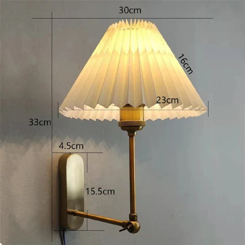 Moderne draaibare wandlamp – LED Origami lampenkap voor slaapkamer, woonkamer en badkamerdecoratie