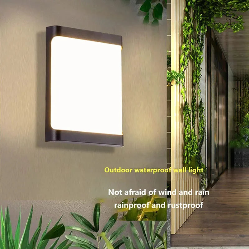 Moderne LED buitenwandlamp - Waterdichte tuinwandlamp, wandlicht voor gang, balkon en ingangsdecoratie