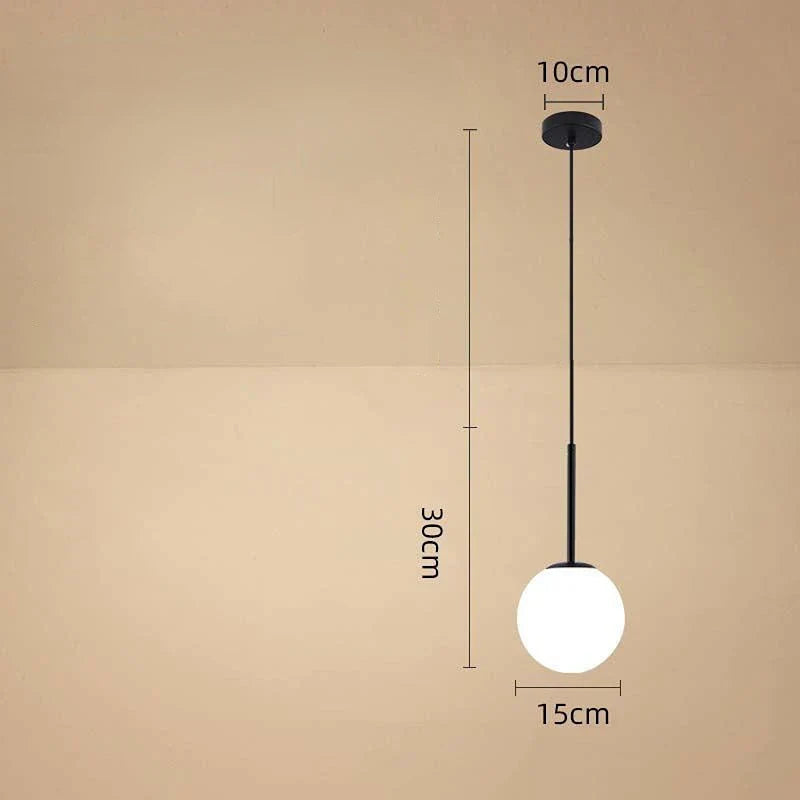 Moderne Glasballen Hanglamp – Decoratieve nordic lamp voor eetkamer, slaapkamer en bar