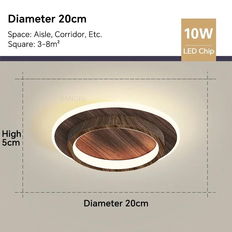 Moderne LED ceiling light - Square ceiling lamp for living room, staircase, hallway and more