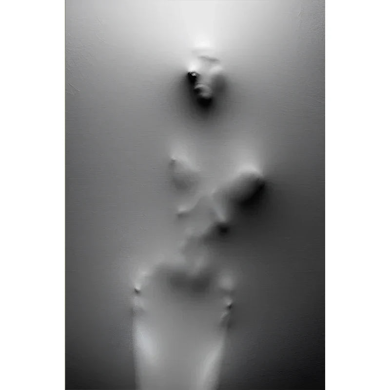 Moderne Kunst Abstracte Geestfiguren Op De Muur Canvasprints Zwart Witte Muurkunst Posters Foto's Voor Woonkamer Slaapkamer Kunst Decor
