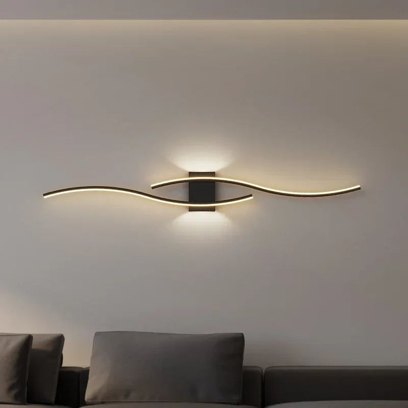 Moderne LED Wandlamp - Zwarte, witte en gouden wandlamp voor woonkamer, slaapkamer, nachtkastje en decoratieve verlichting