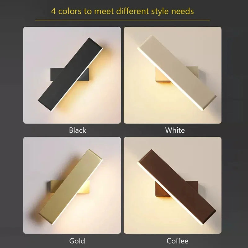 Moderne LED Wandlamp – Draaibare Aluminium Wandlamp voor Woonkamer, Slaapkamer, Eetkamer en Woondecoratie – Binnen Wandlamp Op en Neer