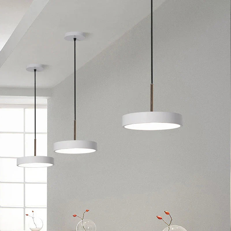 Moderne LED hanglamp – 23/30 cm schijf hanglamp voor slaapkamer, woonkamer, kantoor engang – dimbare LED plafondlamp