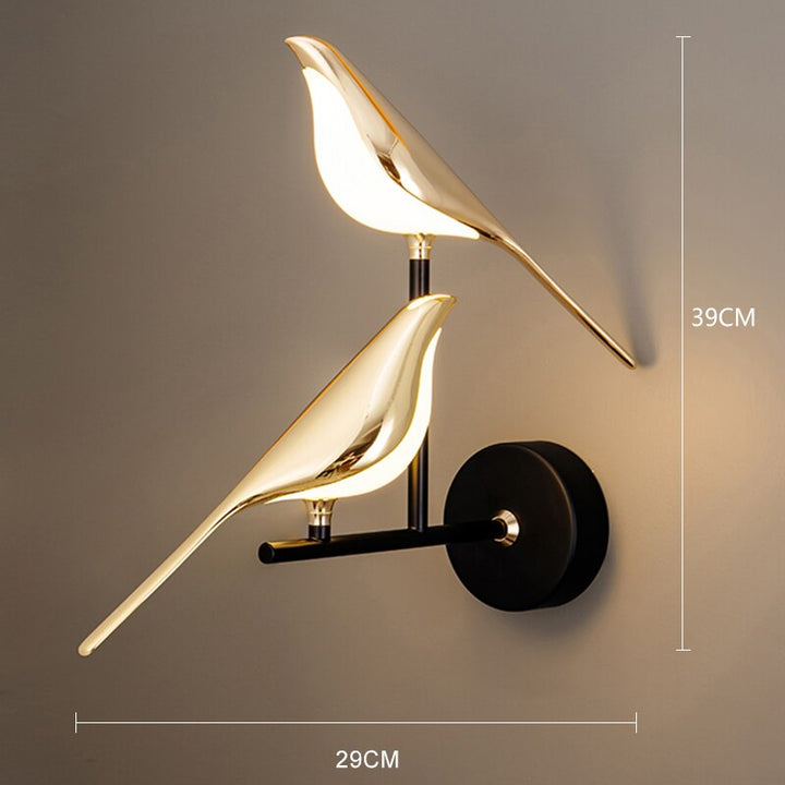 Moderne Nordic Wand Vogel Lamp