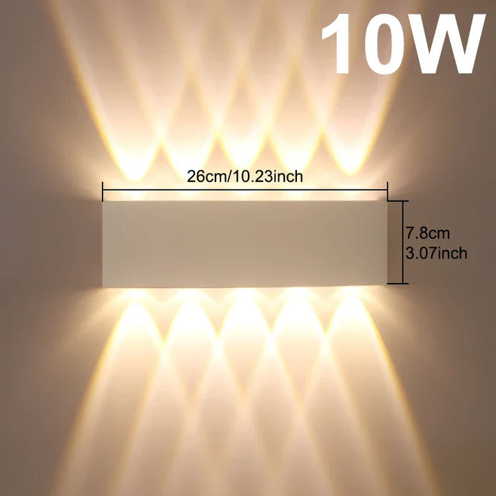 Moderne LED buitenwandlamp – Waterdichte wandlamp voor veranda en balkon voor tuin thuis, IP55 beoordeeld