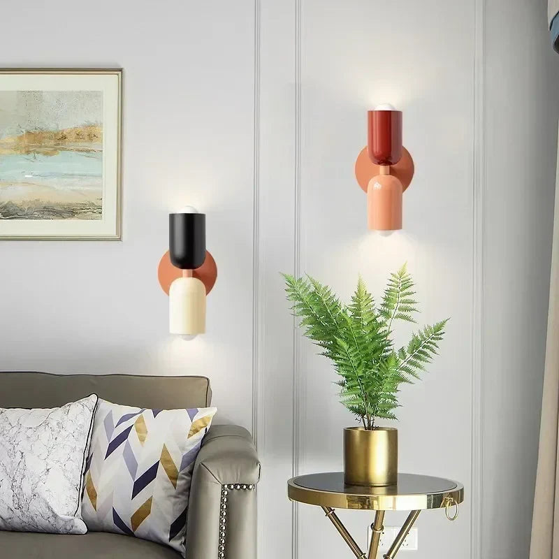 Nordic LED Wandlampen – Moderne Minimalistische Dubbele Wandlamp voor Woonkamer, Slaapkamer, Studie en Binnendecoratie