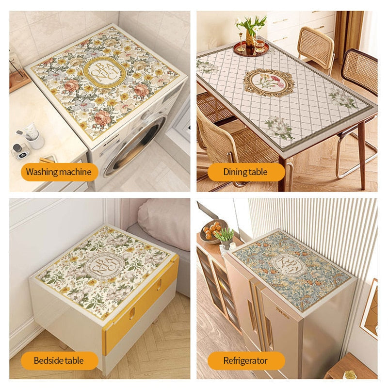 Arosta | Retro Bloemen Wasmachine Dekzeil Drainer Mat