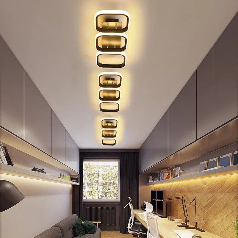 Moderne LED plafondlamp kroonluchter – Stijlvolle meerkopige ringlamp voor slaapkamer, woonkamer, gang, eetkamer en interieurs
