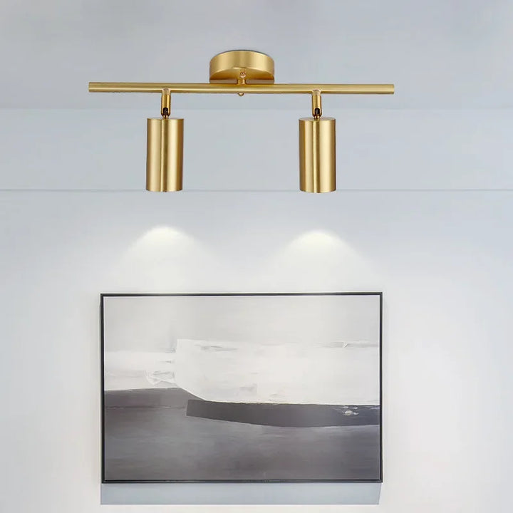 Moderne Gouden Spotlight Plafondlamp – Nordic Minimalistische E27 LED Licht voor Woonkamer, Slaapkamer en Keuken