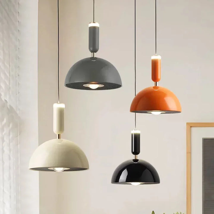 Noordse hoogteverstelbare LED hanglamp - Moderne ijzeren hanglamp voor slaapkamer, woonkamer, studeerkamer en bar (verstelbare hoogte, warm licht)