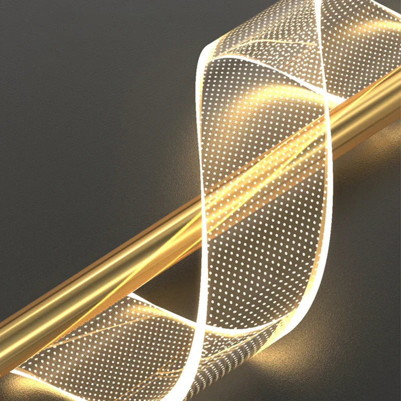 Nordic LED Hanglamp – Moderne Hanglamp voor Woonkamer, Slaapkamer, Eettafel en Gang – Gouden Acryl Lampenkappen, InterieurdDecoratie