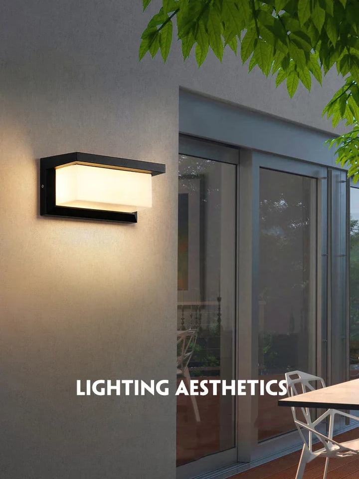Moderne LED-Wandlamp voor buiten met bewegingssensor - Waterdichte IP65-verandalampen voor balkon tuin