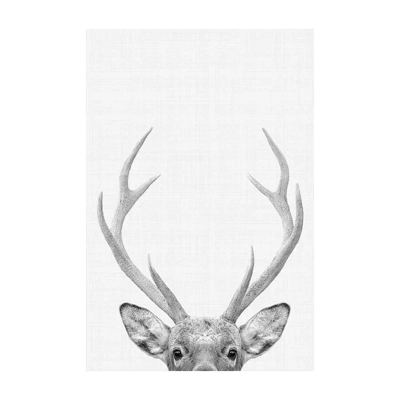 Nördliche Wildnis Adler Hirsch Landschaft Wandkunst Fine Art Leinwanddrukken Beelden Voor Woonkamer Eetkamer Nordic Thuisdecor