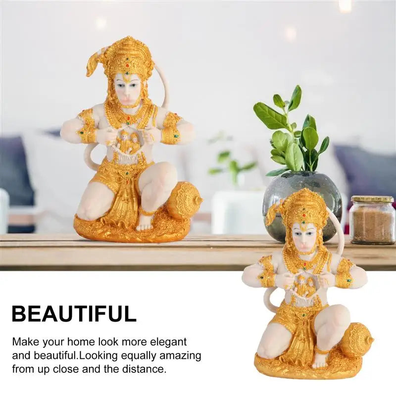 1 stuk Hanuman Boeddha Apen God Figur Zuidoost-Aziatische stijl Woonbeeld Heer Hanuman Standbeeld Boeddha Figur Ornament