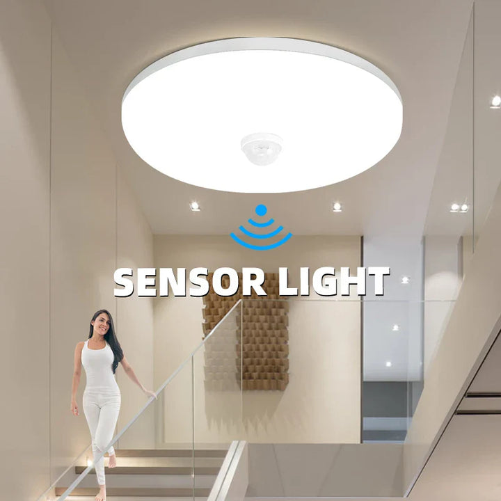 LED PIR bewegingssensor plafondlamp - moderne verlichting voor slaapkamer, woonkamer, trappenverlichting