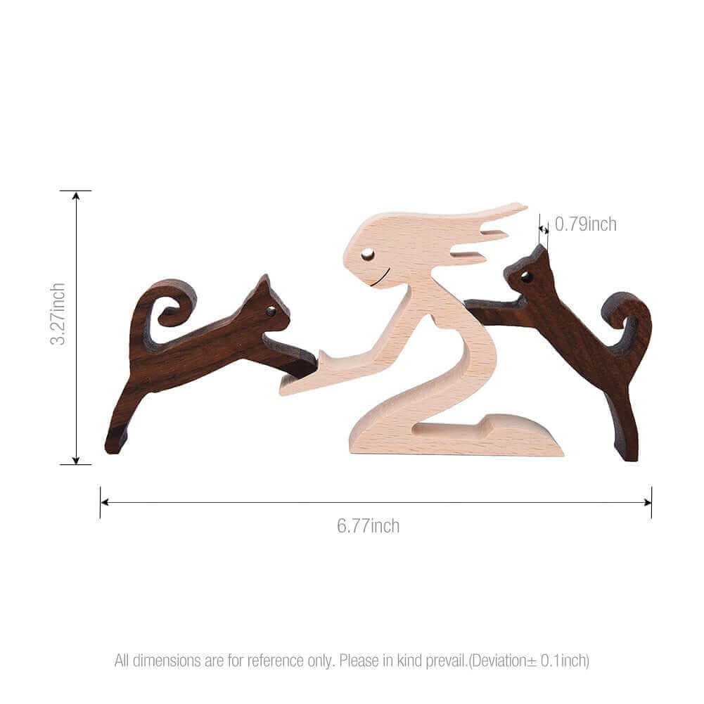 Deense houten dierenornamenten