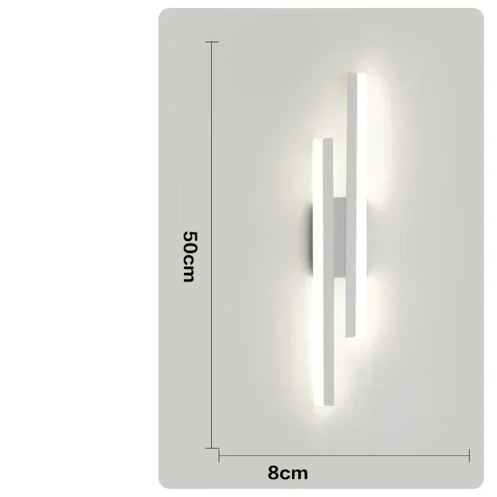 LED slaapkamer wandlamp wand acryl lampenkap binnenverlichting voor woonkamer gang lichtarmatuur 50 cm 16 W