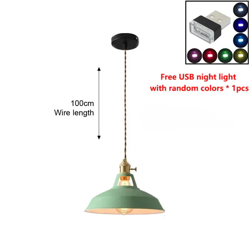 LED IJzeren Kroonluchter Hanglamp - Vintage Hanglamp