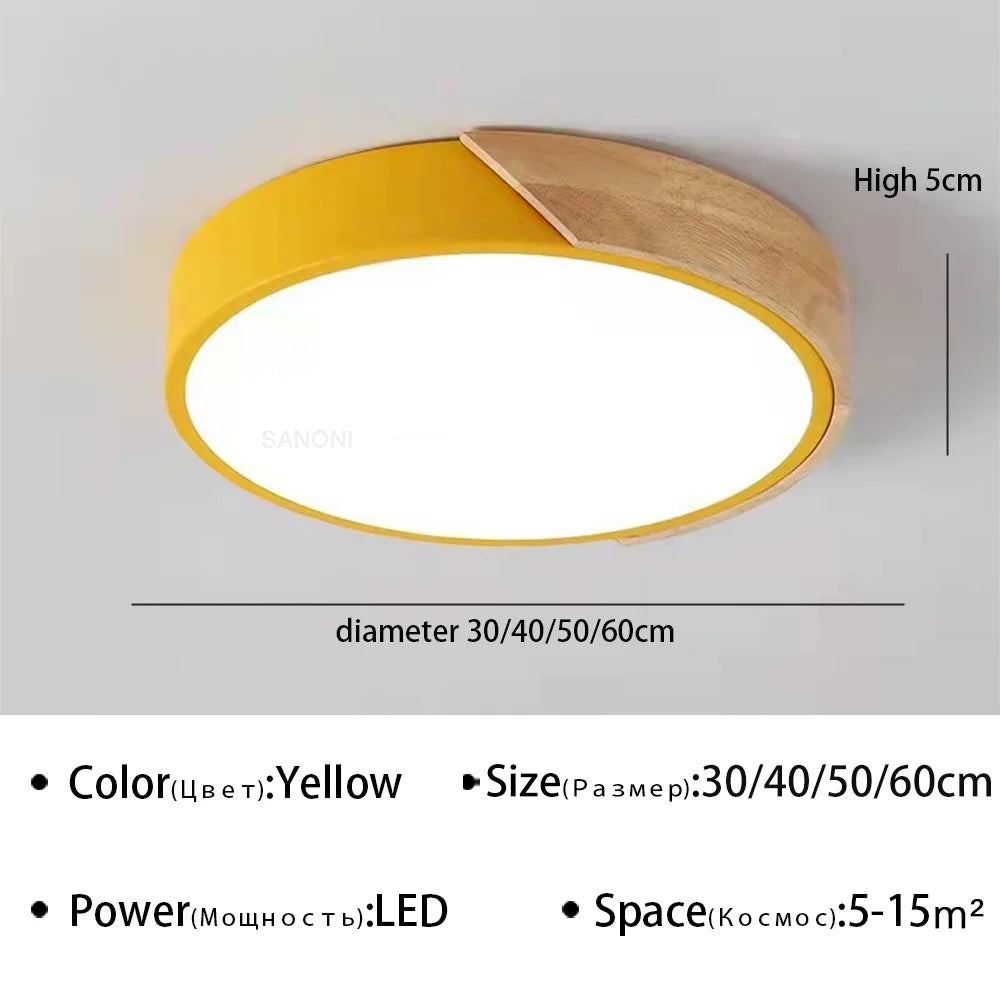 Moderne LED plafondlamp Macaron kroonluchter