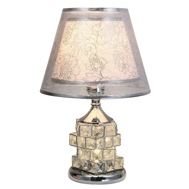 Moderne Kristall Tafellamp – Europese stijl luxe lamp voor huwelijkscadeau-ideeën, schattige slaapkamer en woondecoratie