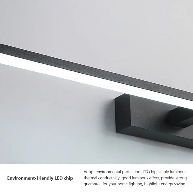 Moderne LED Wandschijnwerper - Driekleurige Badkamerspiegelverlichting met Aluminium Oppervlak voor Spiegel, Badkamer en Woondecoratie