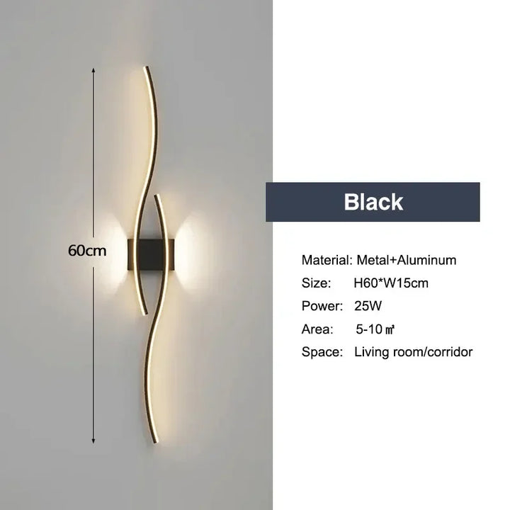 Moderne LED Wandlampen – Op- en neerwaartse wandlampen voor slaapkamers, gangen en binnenverlichting