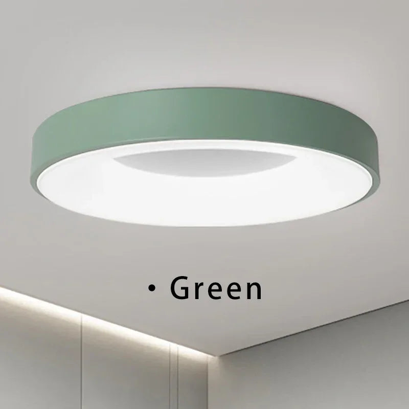 Moderne Macaron LED Plafondlamp - Verstelbaar rond ontwerp met afstandsbediening dimmen voor slaapkamer, woonkamer en gang
