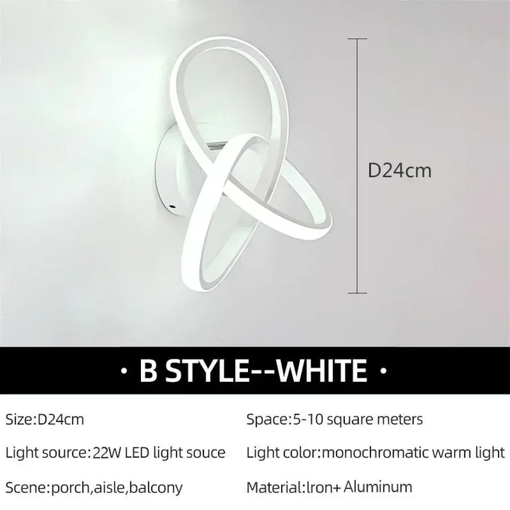 Moderne LED Wandleuchte – Kleeblatt Zwart & Witte Plafondlamp voor Slaapkamer, Woonkamer, Gang en Werkkamer met Afstandsbediening en Dimbare Opties