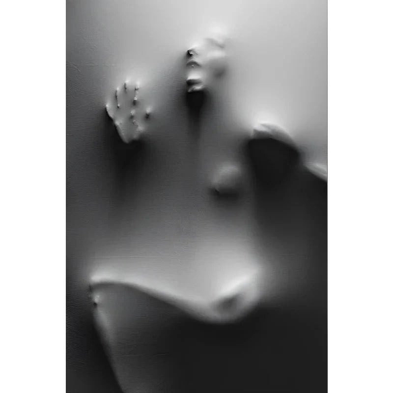Moderne Kunst Abstracte Geestfiguren Op De Muur Canvasprints Zwart Witte Muurkunst Posters Foto's Voor Woonkamer Slaapkamer Kunst Decor