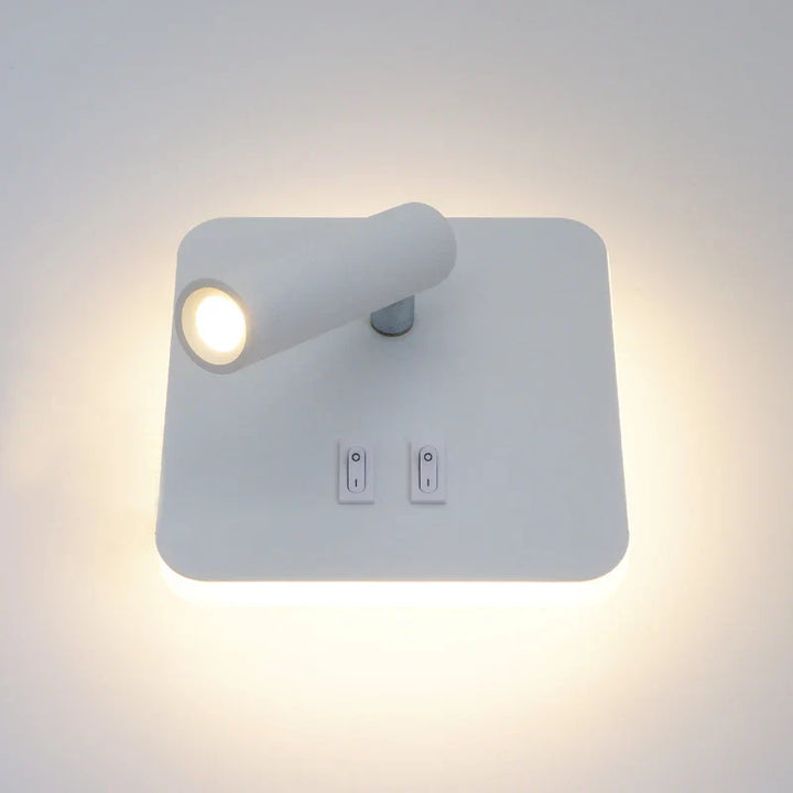 Moderne LED Wandlamp - 350° draaibare verstelbare op en neer wandlamp, 3000K warm wit tot 6500K koud licht, aluminium wandlamp