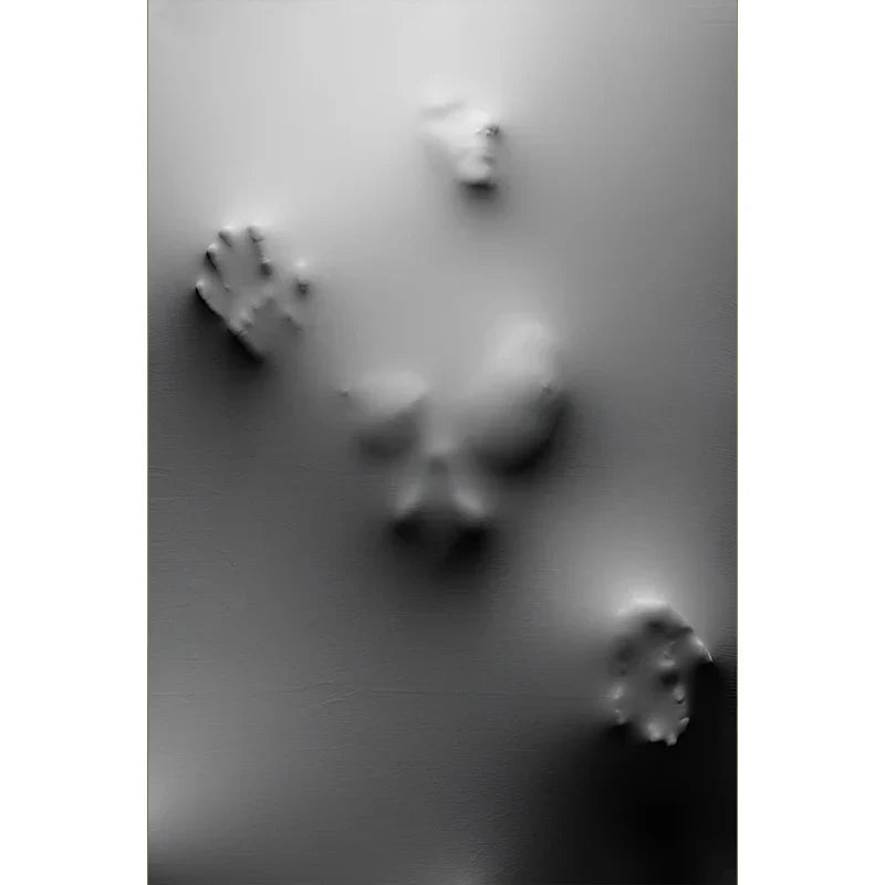 Moderne Kunst Abstracte Geestfiguren Op De Muur Canvasprints Zwart Witte Muurkunst Posters Foto's Voor Woonkamer Slaapkamer Kunst Decor
