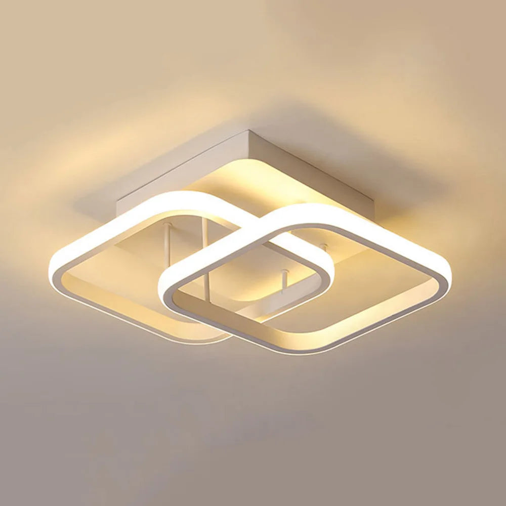 Moderne plafondlamp 85-265V metalen plafondlamp driekleurig licht plafondlamp voor woonkamer gang balkon woondecoratie