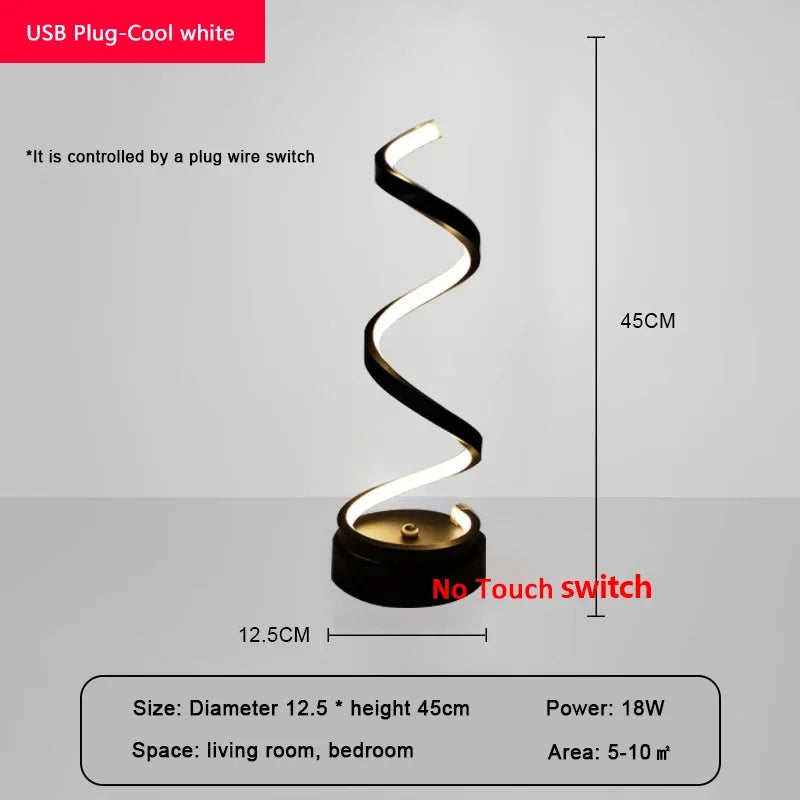Moderne LED Tafellamp – Snake Eye Bescherm Bureau Lamp voor Slaapkamer, Woonkamer, Kantoor en Studiekamer