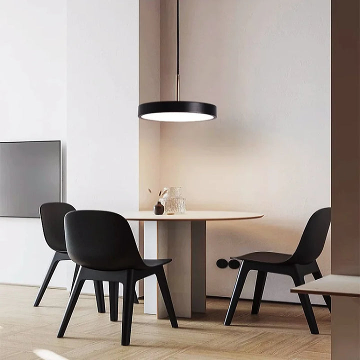 Moderne LED hanglamp – 23/30 cm schijf hanglamp voor slaapkamer, woonkamer, kantoor engang – dimbare LED plafondlamp