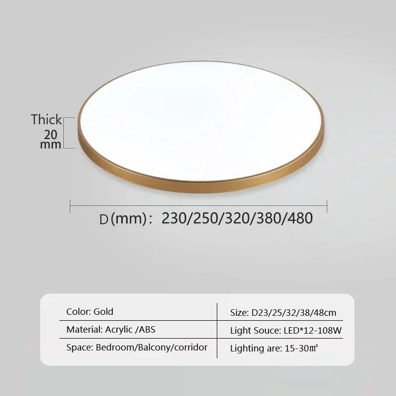 Moderne LED ronde plafondlampen - Plafondlampen voor woonkamer, slaapkamer, badkamer, eetkamer, keuken