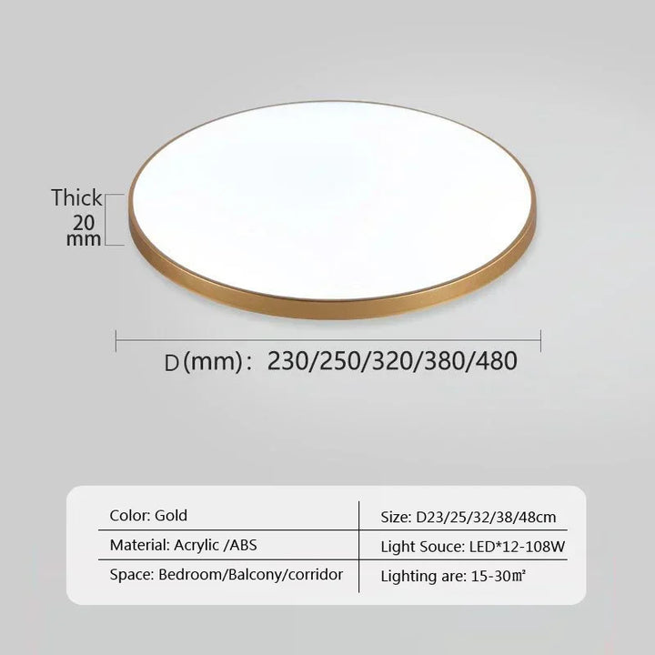 Moderne LED ronde plafondlampen - Plafondlampen voor woonkamer, slaapkamer, badkamer, eetkamer, keuken