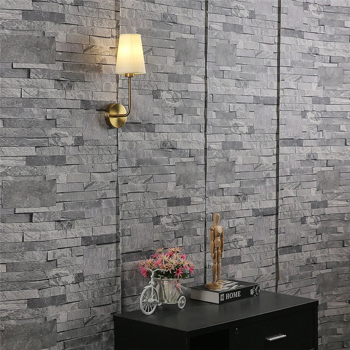 Nordic Minimalismus LED Wandlamp – Moderne Linnen lampenkap voor woonkamer, slaapkamer en trappenhuis decor