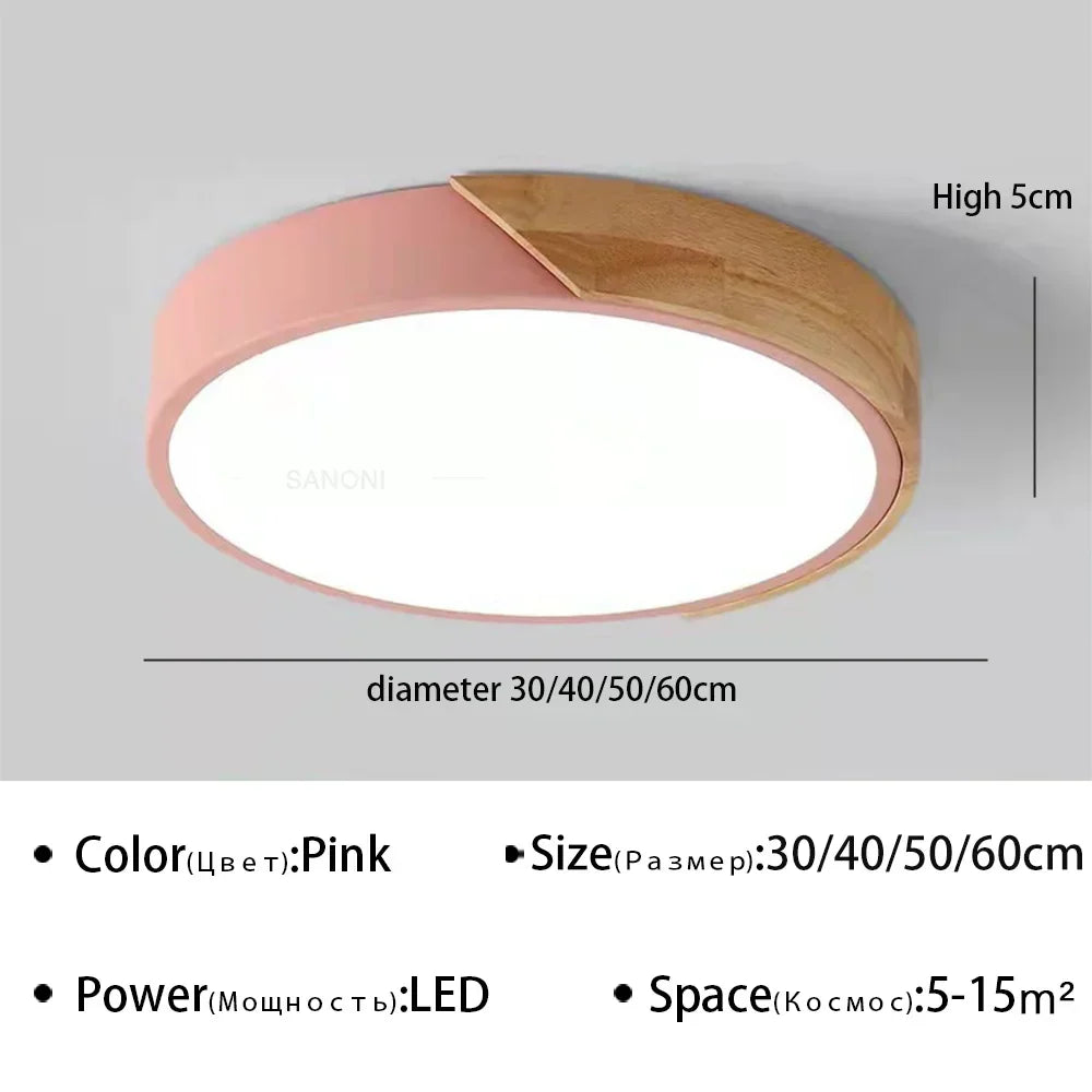 Moderne LED plafondlamp Macaron kroonluchter