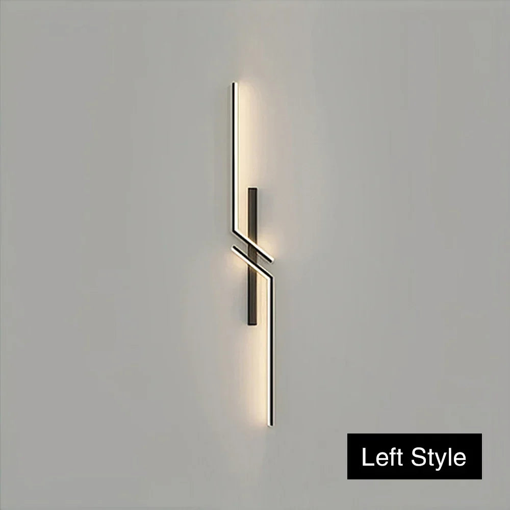 Moderne dimbare LED wandlamp - Afstandsbediening minimalistische wandlamp voor slaapkamer, woonkamer en TV-achtergrond