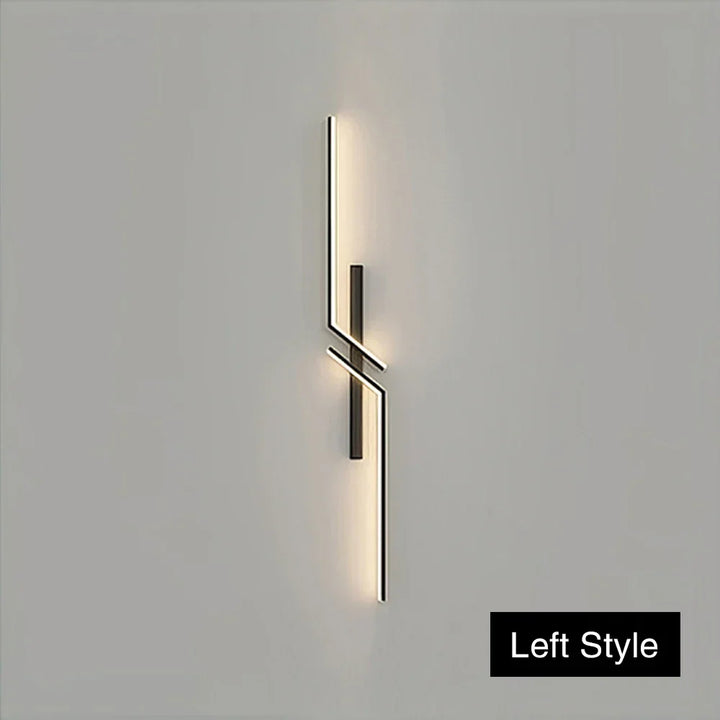 Moderne dimbare LED wandlamp - Afstandsbediening minimalistische wandlamp voor slaapkamer, woonkamer en TV-achtergrond