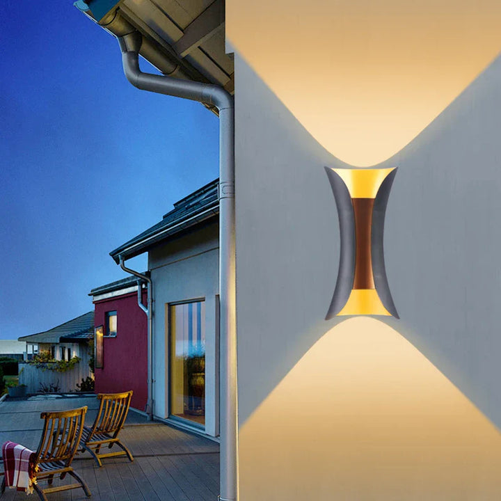 Moderne LED buitenwandlamp – Waterdichte wandlamp voor veranda en balkon voor tuin thuis, IP55 beoordeeld