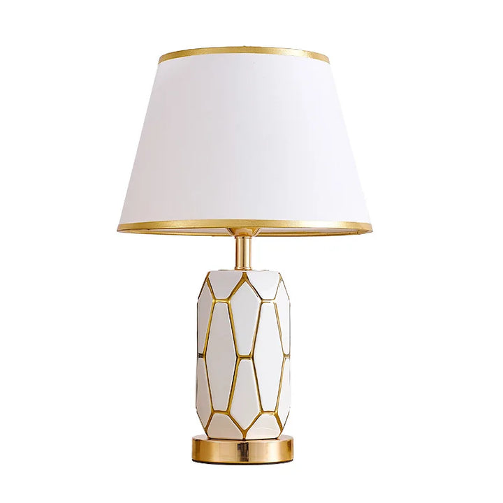 Amerikaanse keramische tafellamp - Eenvoudige moderne slaapkamer nachtlamp voor de woonkamer, warme huwelijksruimte decoratieve lamp