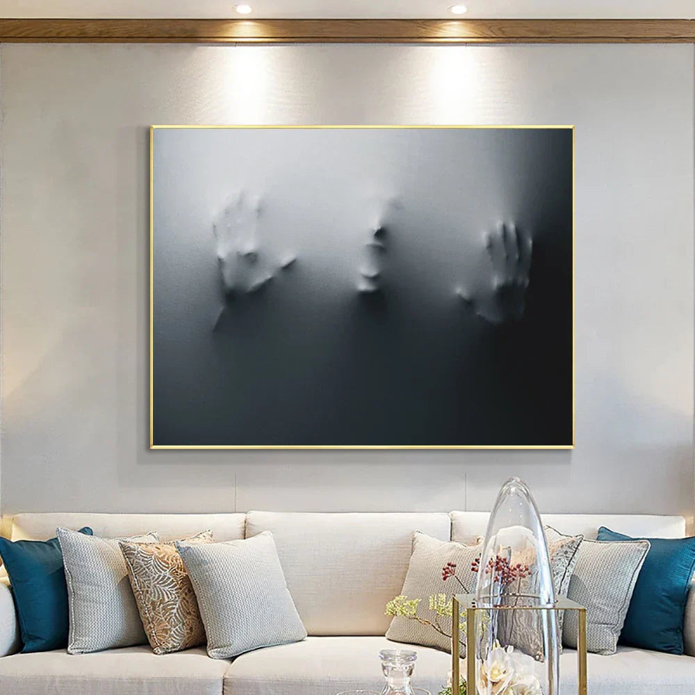 Moderne Kunst Abstracte Geestfiguren Op De Muur Canvasprints Zwart Witte Muurkunst Posters Foto's Voor Woonkamer Slaapkamer Kunst Decor